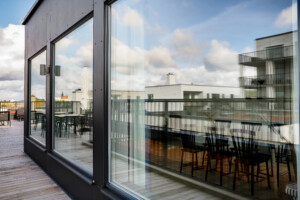 Traryd Optimal Gemensam lokal på taket av ett flerfamiljshus