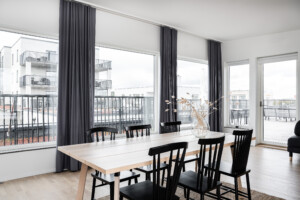 Gemensam lokal på taket av ett flerfamiljshus med Traryd Optimal.